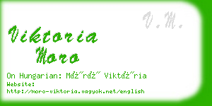 viktoria moro business card